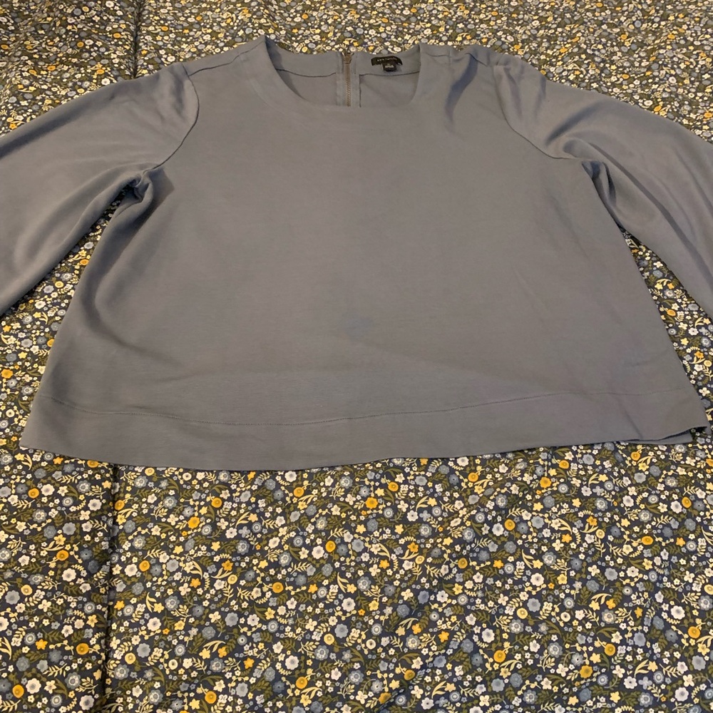 Ann Taylor Soft Gray Blouse